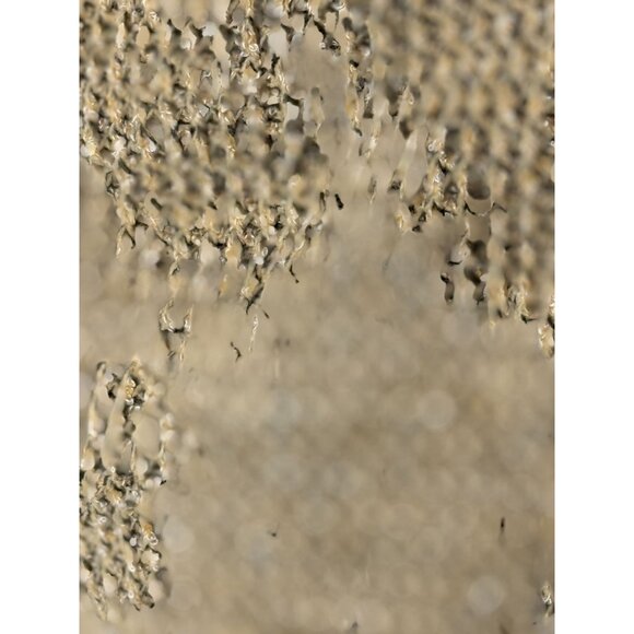 Lucy Paris Top Womens Crop Tank Textured Knit Size S Tan Square Neck Sleeveless - Picture 6 of 13